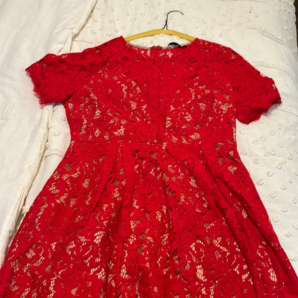 Large red dress! Perfect for winter dances!